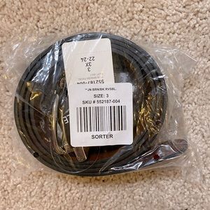 Torrid Black/Brown Reversible Belt - 3X - NWT